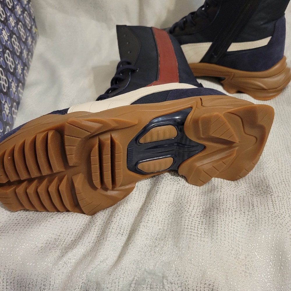 Puma palomo mens size 9 new Navy and Red High-Top Sneakers - Picture 2 of 11